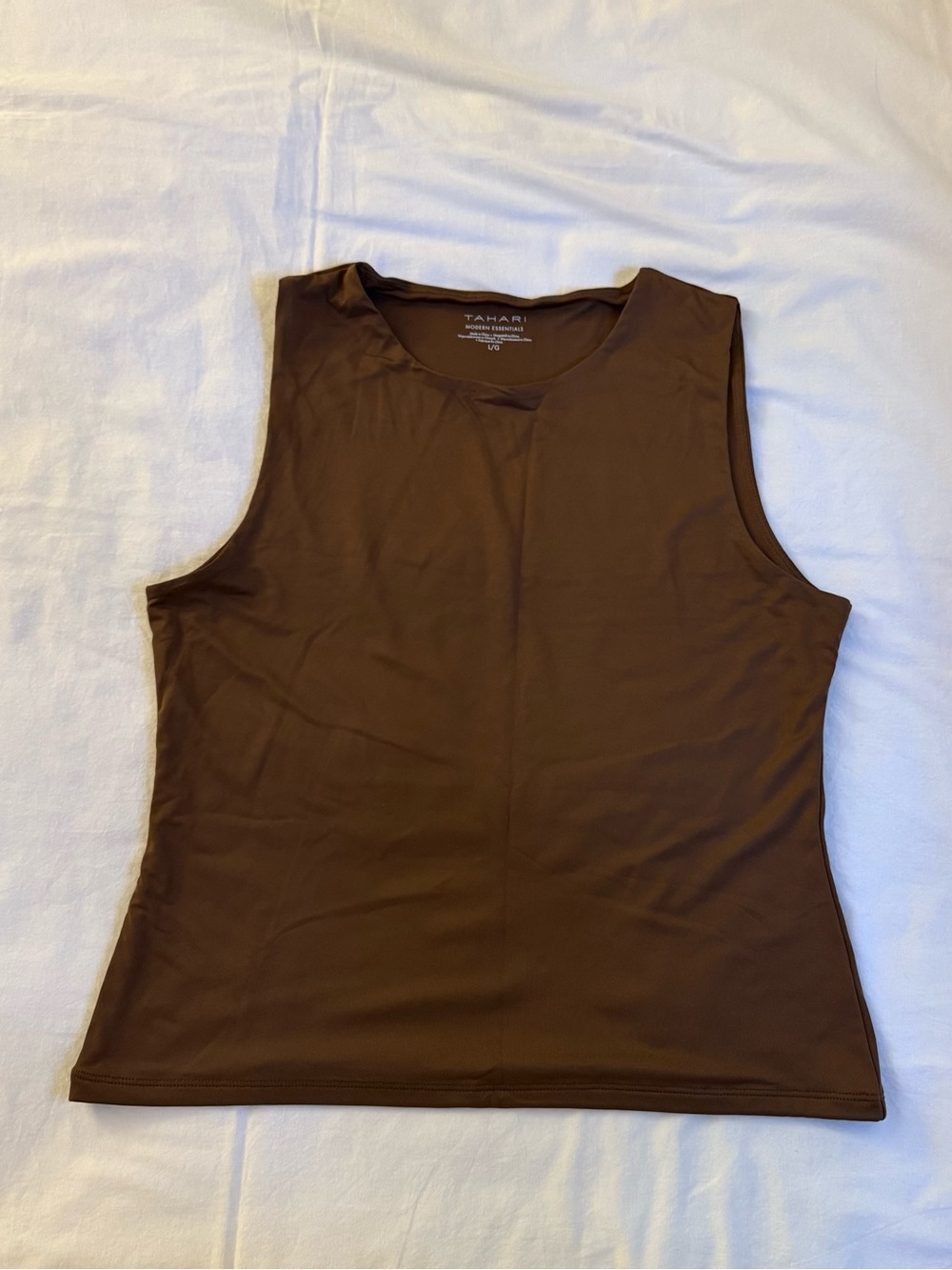 Brown Tahari sleeveless top size XL